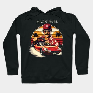 Magnum PI Tribute - Movie Series Magnum Tribute - Higgins - Rick -  Selleck Tribute - Tom Tribute Magnum Series - Miami - Beach Hoodie